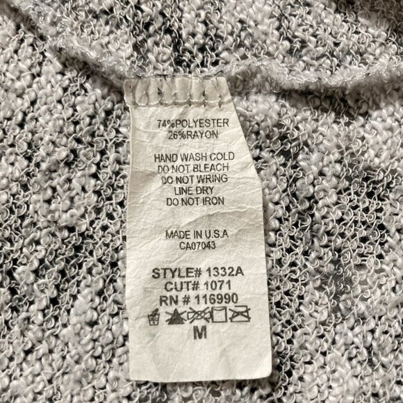 GINGER G Grey geometric print knit tank top ~ Art Deco inspired XS SMALL top - Picture 12 of 13